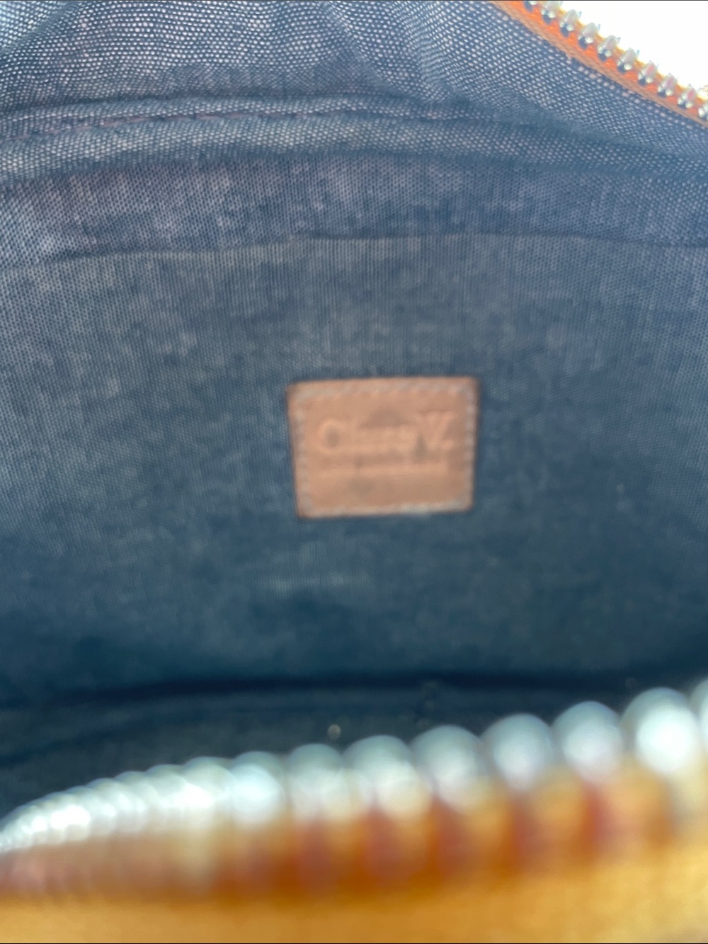 Brown Suede Clare V Bag with Green & Red Stripe - Picture 6 of 6